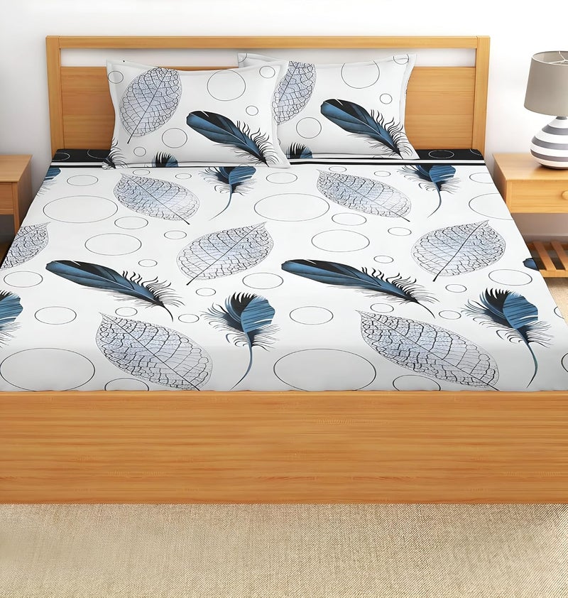 STARNSTYLE Floral Printed King Size Bedsheet Set for Home - Image 4